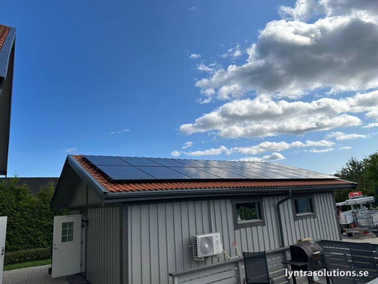 Solceller på garagetak